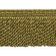 thumbnail image 1 of 3" (7.5cm) Veranda Collection Fancy Knitted Bullion Fringe Trim # BFV3,, Cedar Green Beige #VNT15 (Olive Green, Camel Beige) Sold By The Yard (36"/3 ft/0.9m), 1 of 1