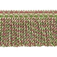 thumbnail image 1 of 3" (7.5cm) Veranda Collection Fancy Knitted Bullion Fringe Trim # BFV3,, Tulip Pink #VNT6 (Light Pink, Yellow Green, Light Green) 5 Yards (15 ft/4.5m), 1 of 1