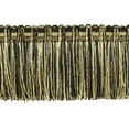 thumbnail image 1 of 3" (7.5cm) Veranda Collection Vintage Brush Fringe Trim # 0300VB,, Beige Medley Black #VNT20 (Pure Black, Green Beige, Khaki Beige) Sold By The Yard (36"/3 ft/0.9m), 1 of 1