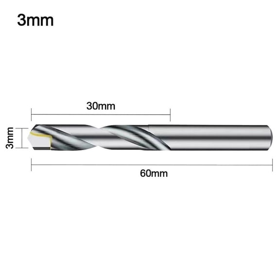 3-7.5mm Carbide Drill Bit Solid Tungsten Milling Cutter Carbide Bit For Stainless Steel Copper Iron Wood Plastic Hand Tool