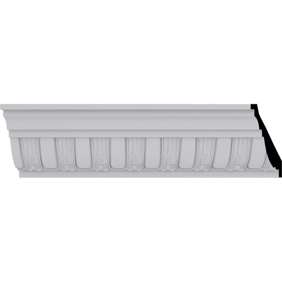 3 7/8"H x 3 1/2"P x 5 1/4"F x 94 1/2"L Sequential Crown Moulding