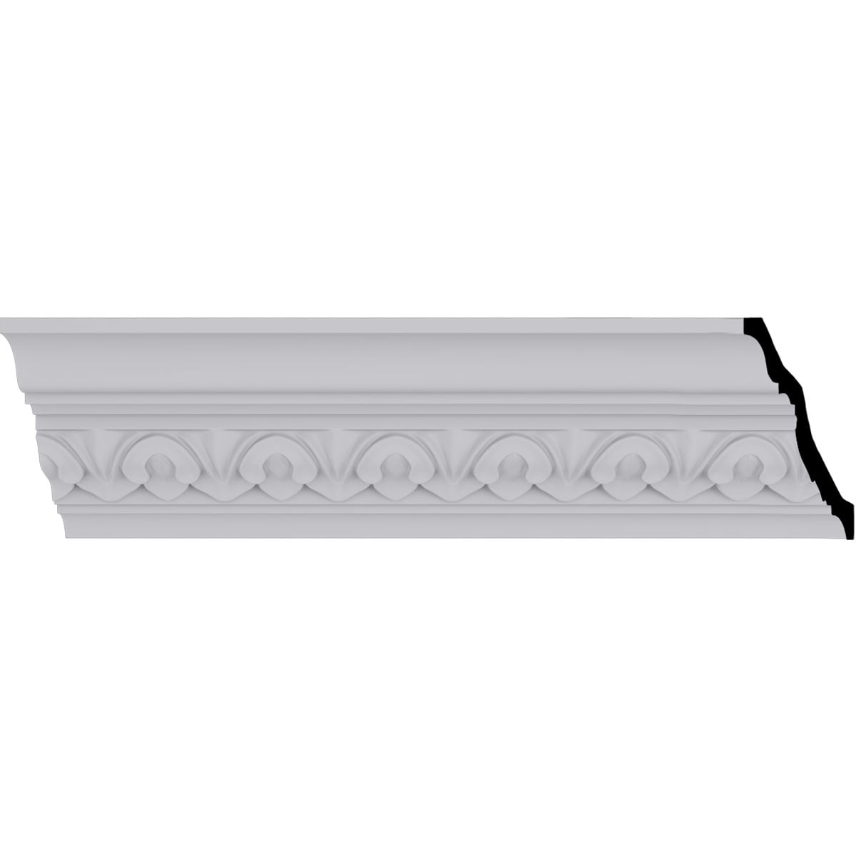 Emery 94.5" White Polyurethane Crown Moulding