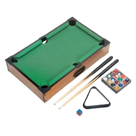 3.7'' & Billiard Set | Small Billiards Balls, Pool s, Triangle Rack, Chalk Desk Games