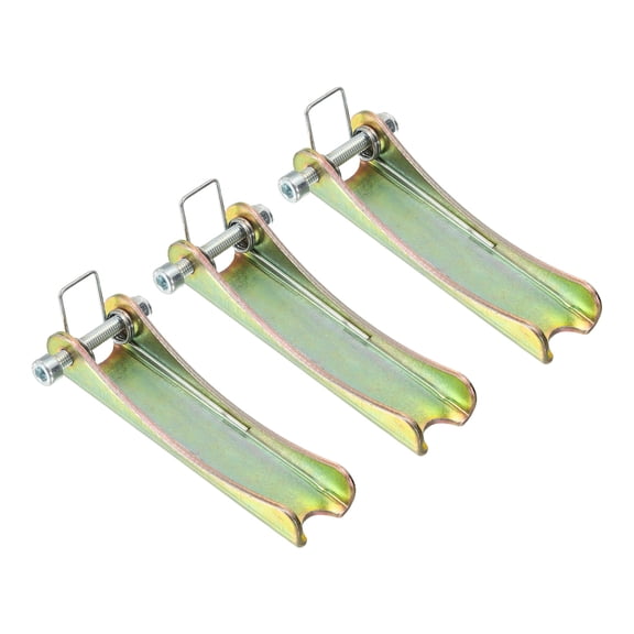 3.7 Inch Hook Safety Latch Kit, Metal Towing Hitch Replacement, Golden, 3 Pack