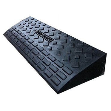 TECHTONGDA 3.7" Tall Heavy Duty Rubber Loading Dock Curb Ramps - 20 Ton Capacity
