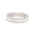 thumbnail image 1 of 3.7 TCW Solid 18 Kt White Gold SI Clarity HI Color Diamond Proposal Eternity Ring, 1 of 3