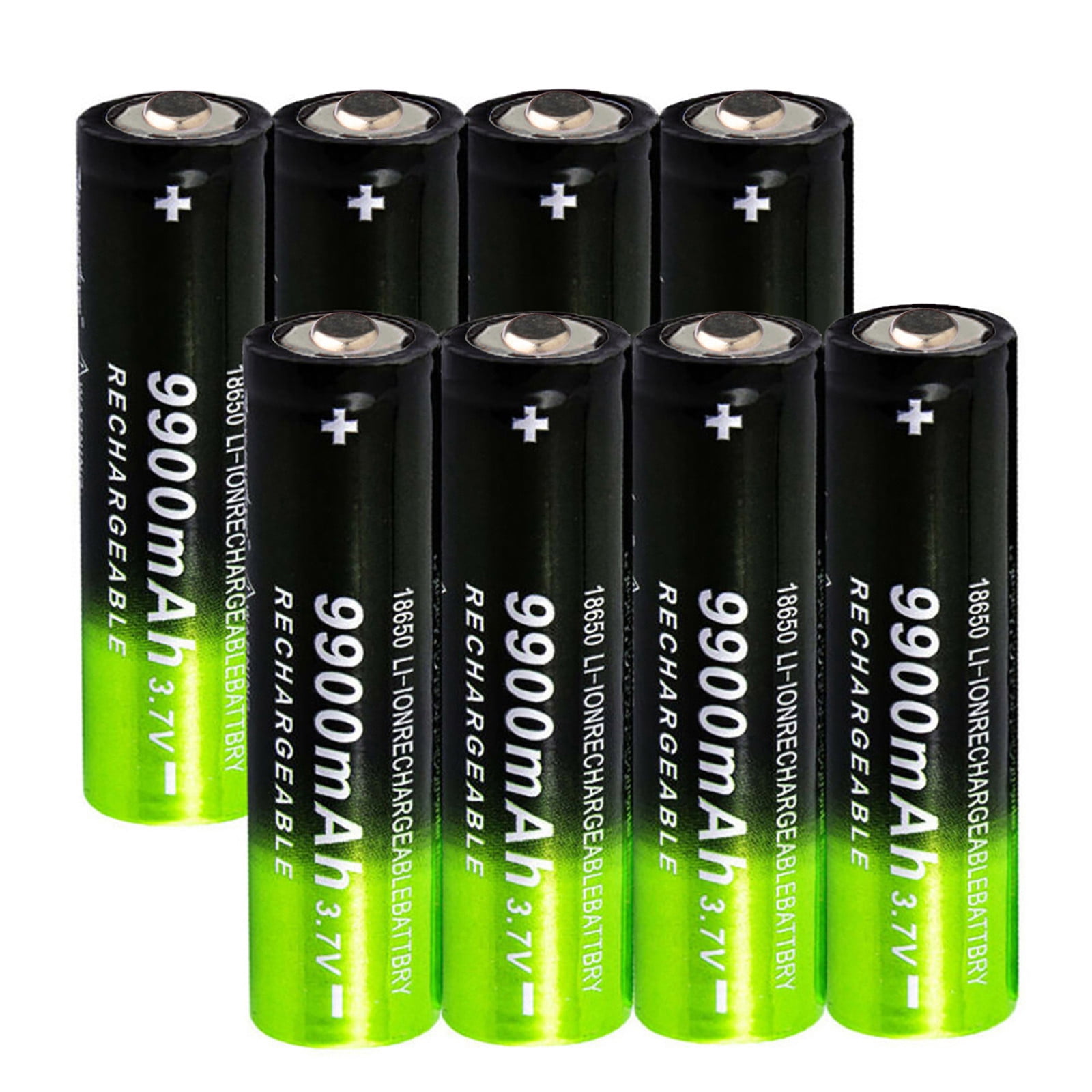 3.7 Volt Rechargeable Battery 9900mAh Battery Flat Top Rechargeable Li ...