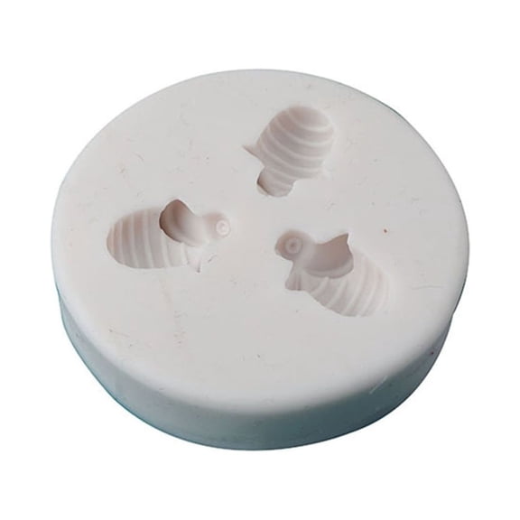 3/7-cavity Bee-Candy Fondant Molds Bubble Little-Bee Shape Baking Silicone Molds for Cake-Decoration Chocolate Crafts