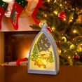 thumbnail image 1 of 3.70x1.97x6.38 Inch Christmas Luminous Night Lantern with Button Battery - Portable Layout Ornament and Gift Wind Lantern Pendant, 1 of 6