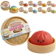thumbnail image 1 of 3.74" Giant Dumpling Squishy, 2026 New Dumplings Squishies with Steamer, Fidget Toy, Sensory Squeeze Toy for Stress Relief (Red), 1 of 4