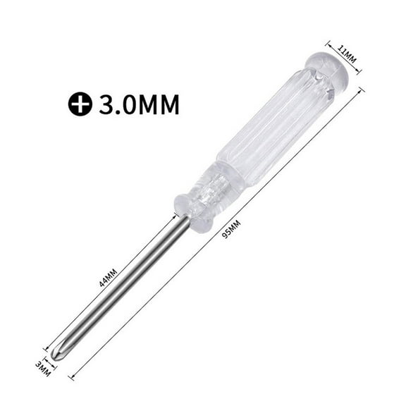 3.74 Inch Small Screwdriver Set - Cross & Slotted Repair Tool for Toys and Electronics (2 Pieces) Cross screwdrivers