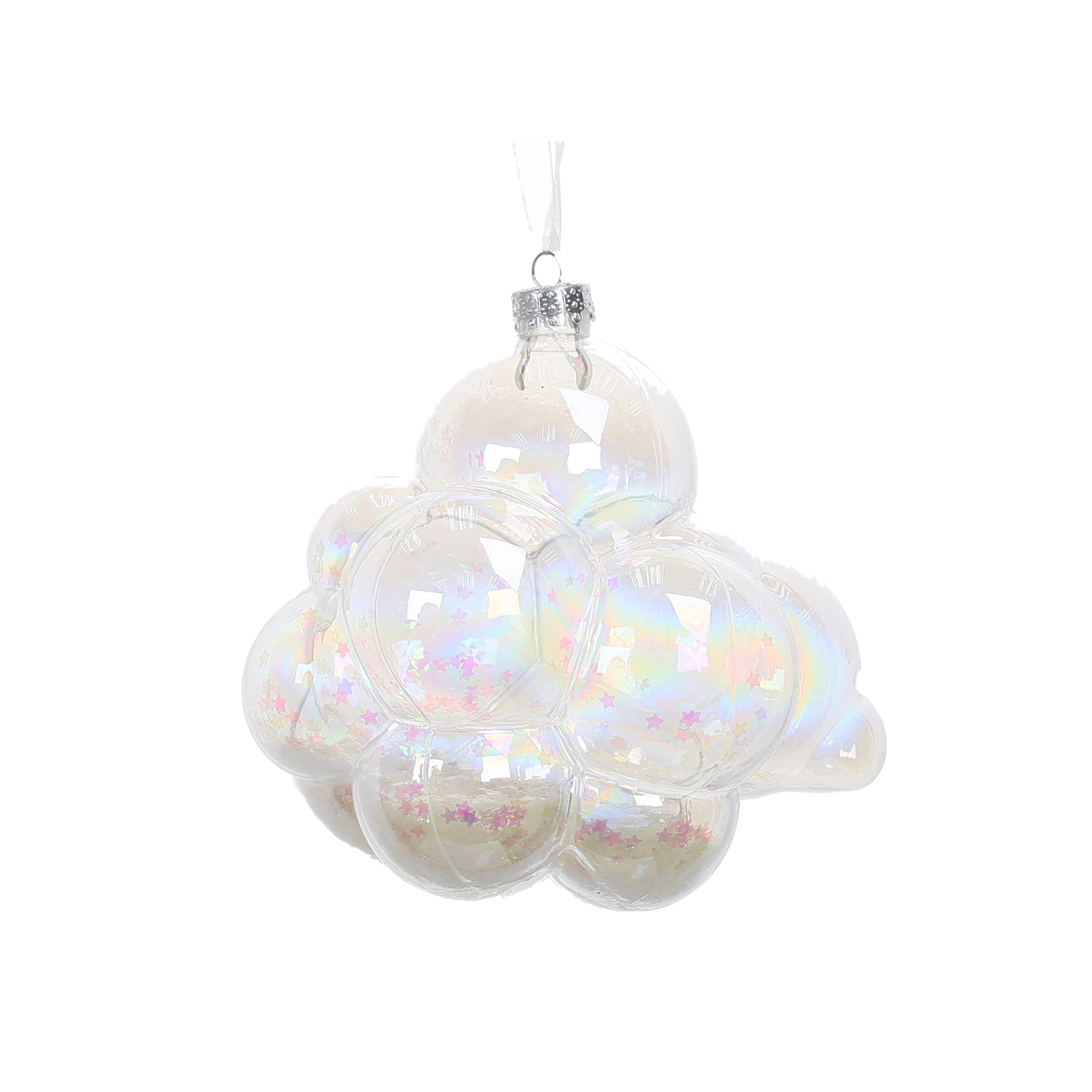 3.75" Bubbles Glass Ornament by Ashland - Christmas and Holiday Home Decor