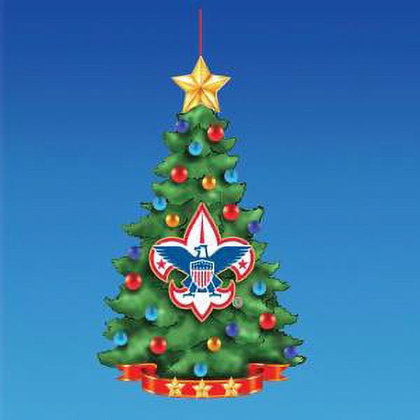 3.75" RESIN BOY SCOUTS CHRISTMAS TREE Ornament
