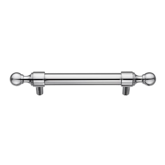 3.75 in. Center to Center Copper & Zinc Cabinet Pull, Polished Chrome