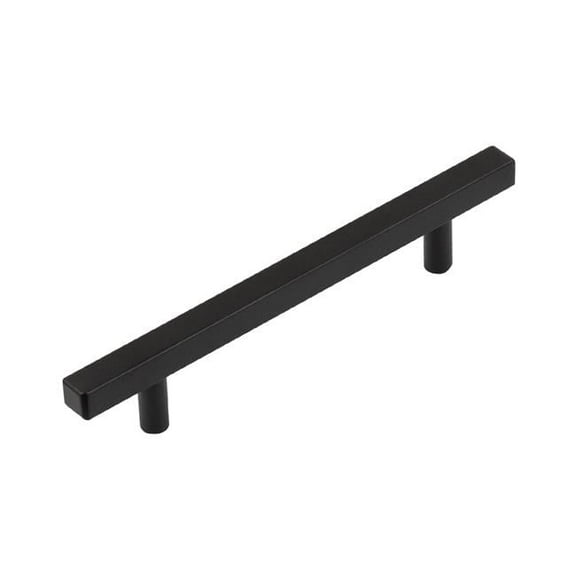 3.75 in. Center to Center Stainless Steel Cabinet Pull, Matt Black