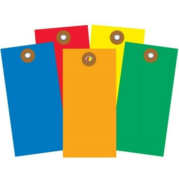 3.75 x 0.875 in. Blue Shipping Tag, 100 Per Case