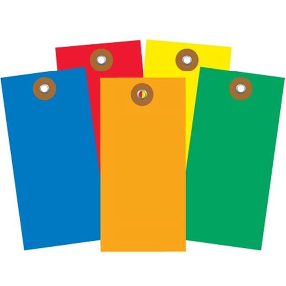 3.75 x 0.875 in. Orange Shipping Tag, 100 Per Case