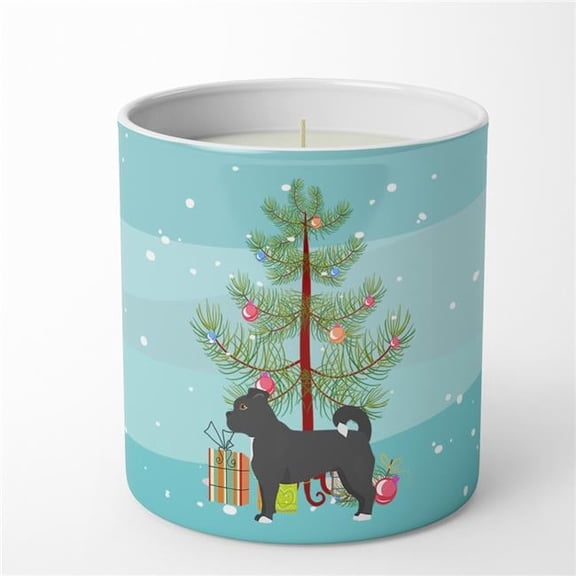 3.75 x 3.25 in. Unisex Black Chug Christmas Tree 10 oz Decorative Soy Candle