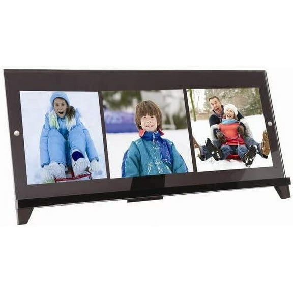 3.75" x 5" 3-Photo Black Horizontal Picture Frames - Pack of 20