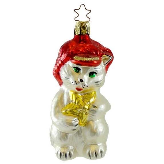 3.75In Cool Cat, Glass, Ornament Star102