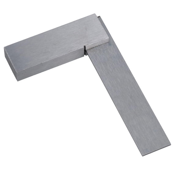 Strait Angle Square 3” 75mm Engineer Tri Set Square Right Angle Straight Edge Stainless ...