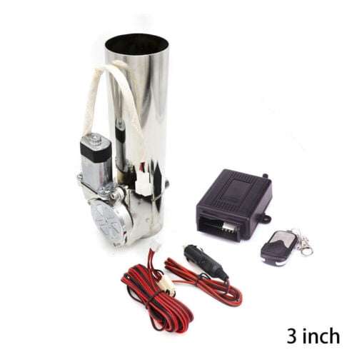3" 76mm Electric Exhaust Valve Catback I-Pipe Cut System Wireless Remote Kit