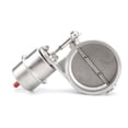 thumbnail image 1 of 3'' 76mm Exhaust Control Valve Set Vacuum Actuator CLOSED Style Pipe Downpipe, 1 of 9