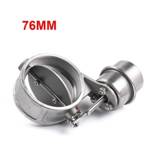 3'' 76mm Exhaust Control Valve Set Vacuum Actuator OPEN Style Pipe ...