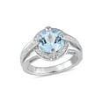thumbnail image 1 of 3.78 Carat (Ctw) Blue and White Topaz Ring in Sterling Silver, 1 of 1