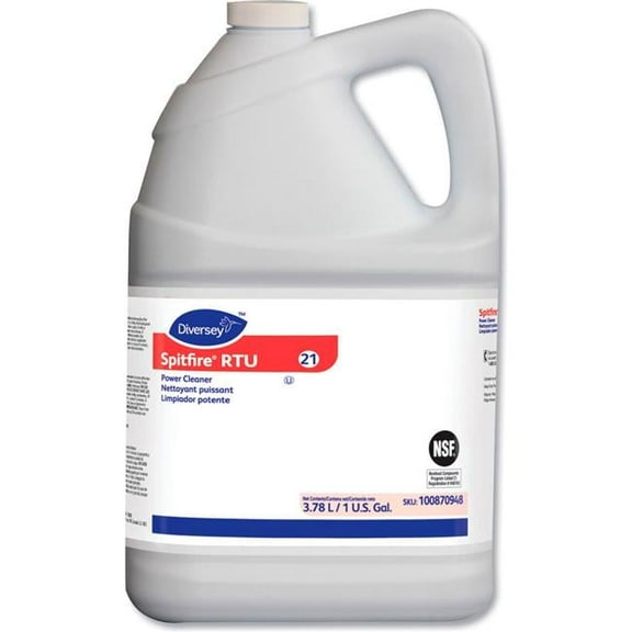3.78 Liter Diversey Spitfire Power Cleaner, Fresh Pine Scent - 4 per Case
