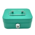 thumbnail image 1 of 3.78 X2.28 Inch Metal Cash Box with Lock - Sesolution Money Organizer, Friend-safe Piggy Bank, Portable Handle for Valuables, Home Office Toy Storage, 1 of 6