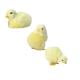 3.7Inch Spring Easter Chicken Decor Set 1/2/3/4/5 Pcs Realistic Plush Little Chick Figurine Easter Decorations Chicks Craft Yellow Easter Grass for Photography DIY Crafting Easter Party Birthday Gift