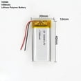thumbnail image 1 of 3.7V 1200mAh Li-Ion Battery 102040 Lithium Polymer Rechargeable Battery For Bluetooth Headset GPS Toy, 1 of 6