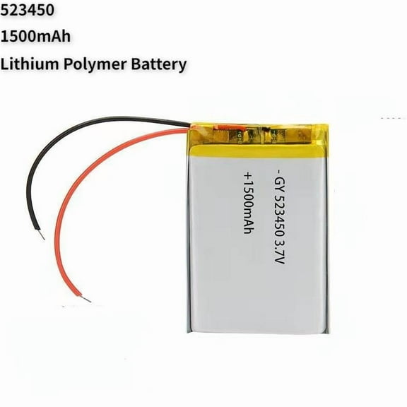 3.7V 1500mAh Li-Ion Battery 523450 Lithium Polymer Rechargeable Battery for Toy Car Toy Gun