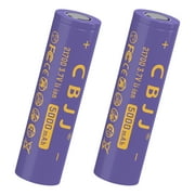 3.7V 21700 Batteries 5000mAh Rechargeable Li-ion Cell for Flashlight Flat Top Battery