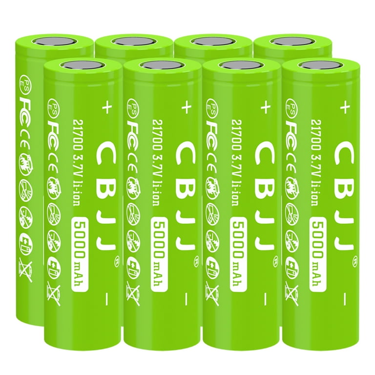 3.7V 21700 Rechargeable Battery Lithium 5000mAh for LED Flashlight