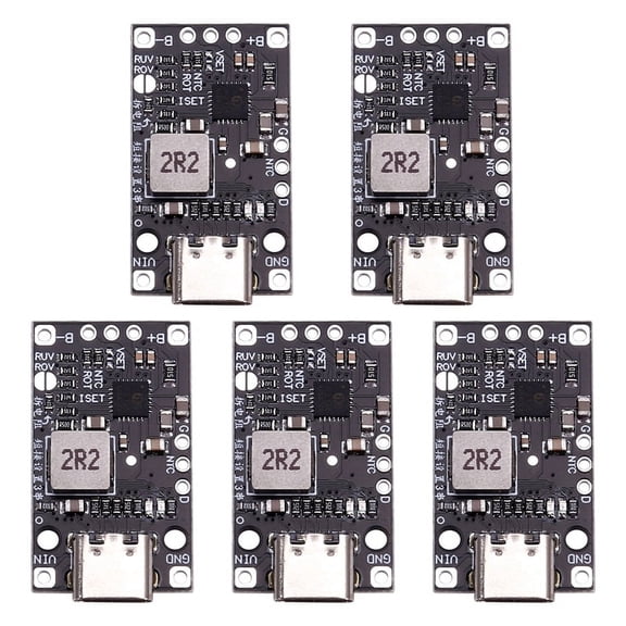 3.7V 2S Lithium Battery Charging Boost Module Type-C Support QC Fast Charging with Balanced Charge LED Indicator
