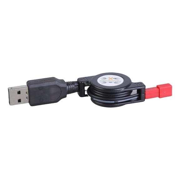 3.7V 500mA USB to JST Female Retractable Charger Cable for Remote Controls Aircraft and Drones Batteries