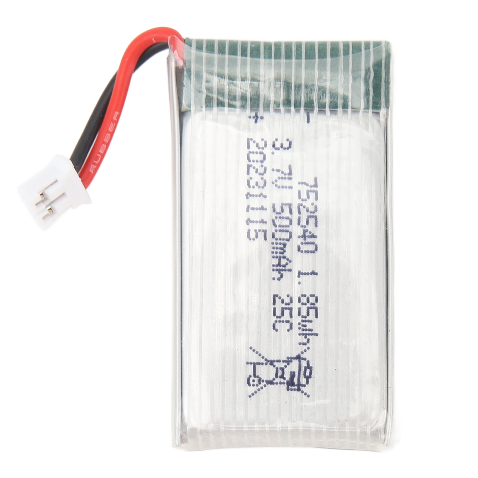 3.7V 500mAh Battery with PH2.0 Plug Lipo 25C Overcharge Short Circuit