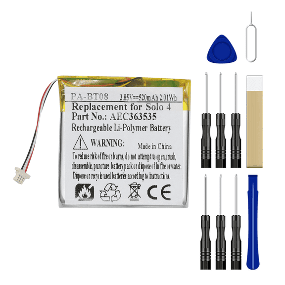 3.7V 520mAh AEC363535 Li-Po Replacement Battery For Beats Solo3 & Solo4 Wireless Headphones Model A3140