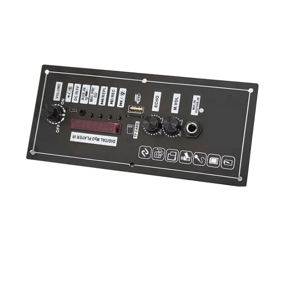 3.7V Amplifier Board Square Dance 30W Speaker Amplifier Support Bluetooth AUX U-Disk Recording ,Bass & Treble Control