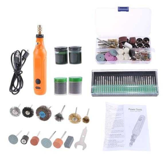 3.7V Cordless Rotary Tool Variable Speed Multipurpose Rotary Tool USB Charging, Easy Accessory Changes for Crafting