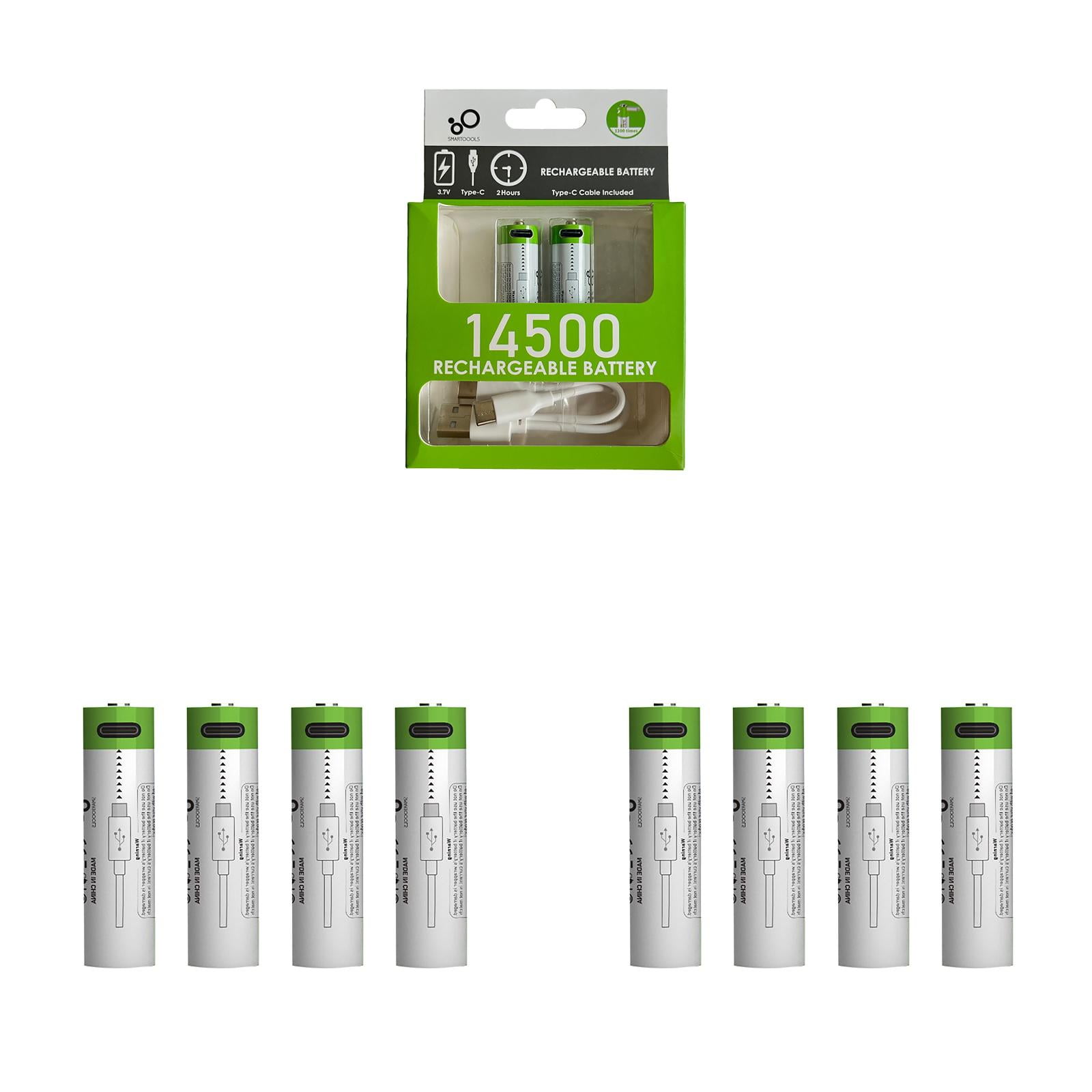 3.7V High Capacity Type C Rechargeable 14500 Li Ion Battery For Shaver