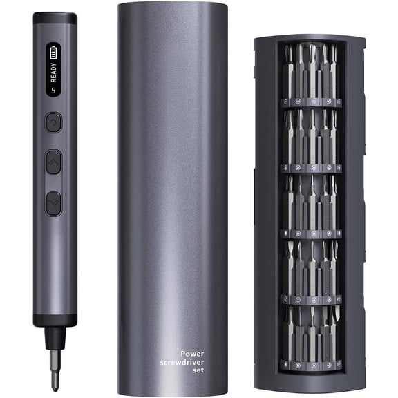 3.7V Mini Electric 78-in-1, Max 0.5N.m, Precision Set with 72 Bits, 5/32'' Hex, Storage, Repair Tool Kit for Electronics Computer, Phone, Glasses, Watch