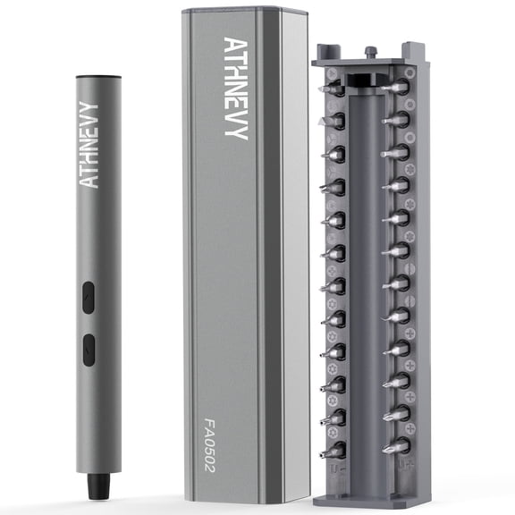 3.7V Mini Precision Electric Screwdriver, Cordless Screwdriver, Max 0.2N.m, 24 Magnetic Bits, USB-C Rechargeable, LED Light, for Phone, Laptop, Camera, DIY Projects, Electronics Repair