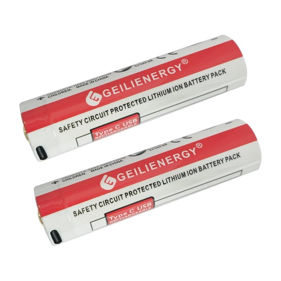 3.7V Usb Rechargeable Battery (2 Pack), 2600mAh Lithium Ion Batteries Compatible for Streamlight SL-B26, Streamlight 22104