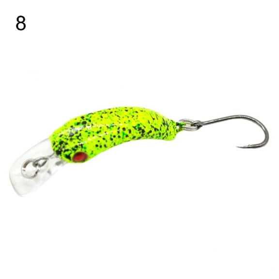 3.7cm Fishing Artificial Lifelike Lure Crankbait Wobbler Fish Swim Bait Tackle, Mini Size, 3D Simulation Eye