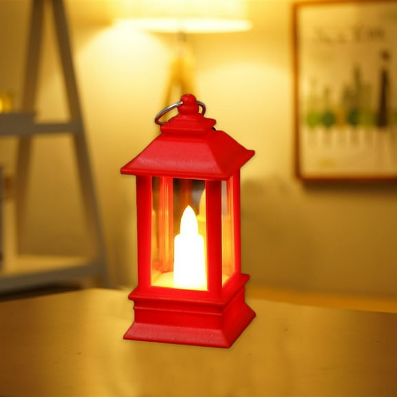 3.7in Flameless Electronic Candle - Mini Oil Lamp Style Ambient Light for Christmas Halloween Decor