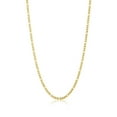 thumbnail image 1 of 3.7mm 24k Yellow Gold Plated Stainless Steel Flat Figaro Chain Necklace, 22 inches + Gift Box, 1 of 6