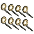 thumbnail image 1 of 3.7mm Iron Fishing Rod Guide Repair Kit Eyelet Replacement, Black 8 Pack, 1 of 6